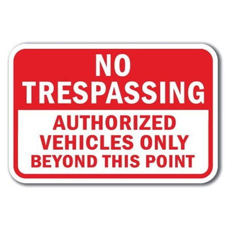 Signmission Safety Sign, 12 in Height, Aluminum, No Tres - No Tres Aut V A-1218 No Tres - No Tres Aut V